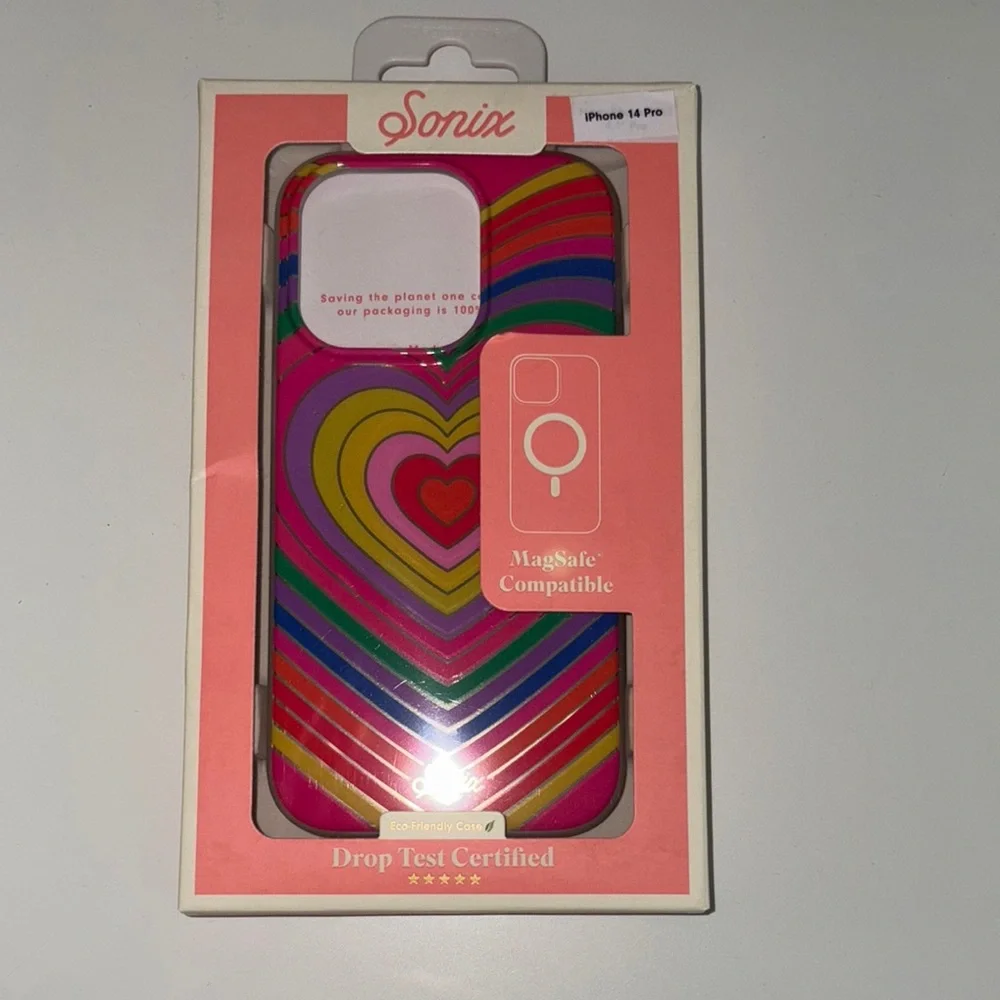 Sonix iPhone 14 Pro Case - Colorful Heart Design